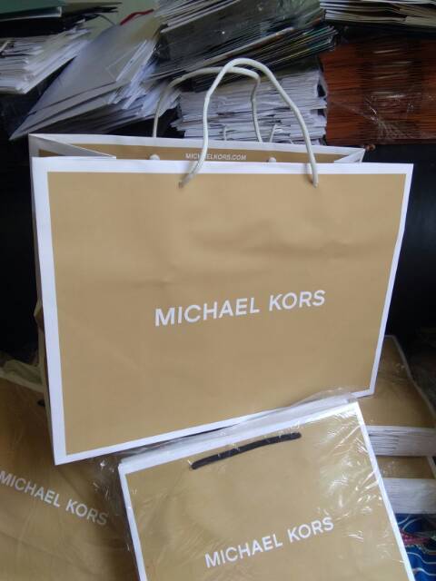 PAPER BAG BRANDED MICHAEL KORS JUMBO L tersedia harga grosir