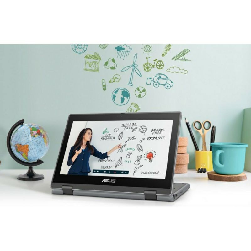 Asus BR1100FKA flip Touchscreen intel N4500 ram 4gb SSD 128gb Layar 11,6 Windows 10 Ori