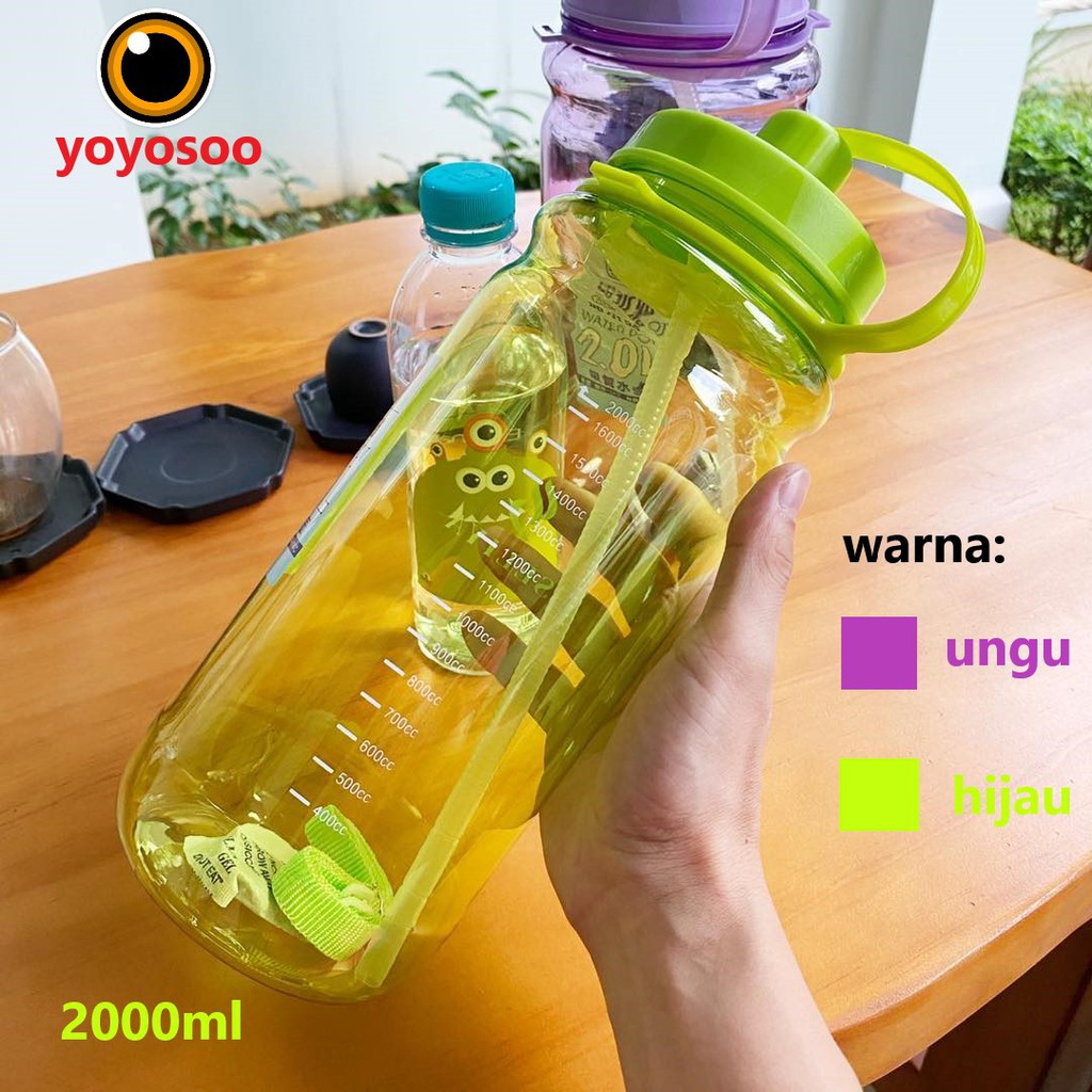 Botol Minum JUMBO 2 LITER BZ 222 Tempat Air Minum 2000 Botol Minum JUMBO 2 LITER BZ 222 Tempat Air Minum 2000