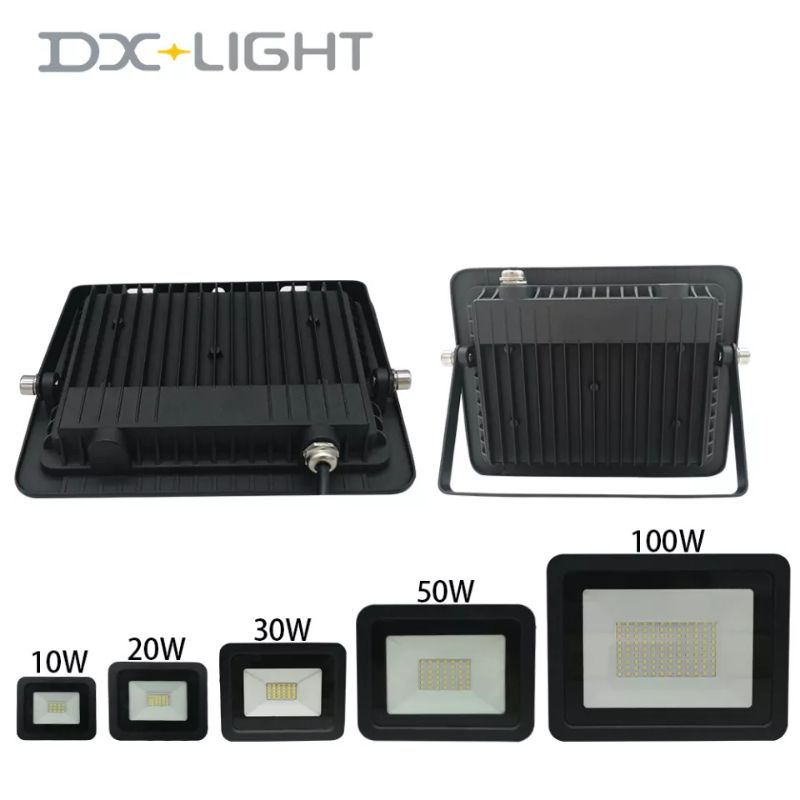 Lampu Sorot LED 10W 20W 30W 50W 100W Flood Light Outdoor Waterproof Tembak Taman Lapangan Hias Panggung Anti Air Hujan 10 20 Watt 30 50 100 Emico SNI