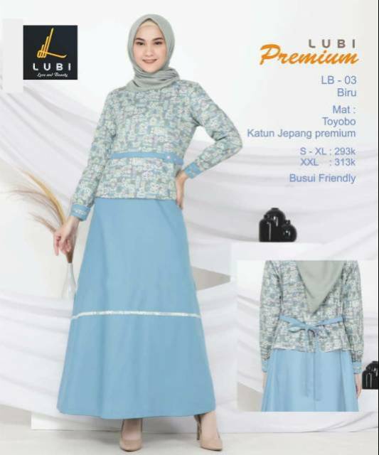 GAMIS LB 03 BLACK BLUE PINK &amp; TOSCA ||  LUBI