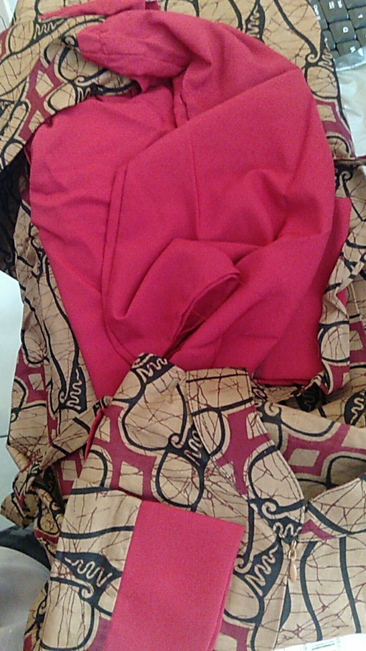 Termurah!! Gamis Batik Kombinasi Standard Dan Jumbo Ld120cm Bisa Untuk Ibu Menyusui