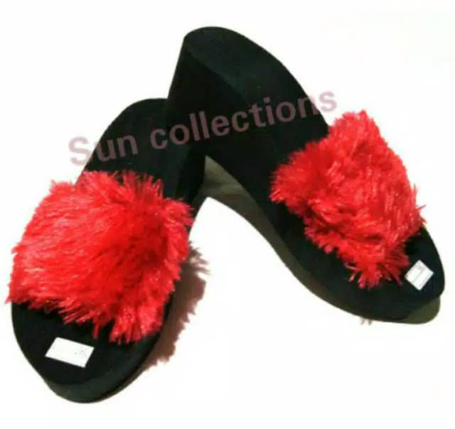 Wedges Bulu Rasfur 6Cm