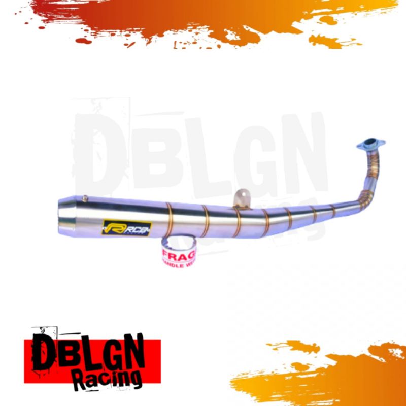 knalpot RX KING standar racing RCB stainless
