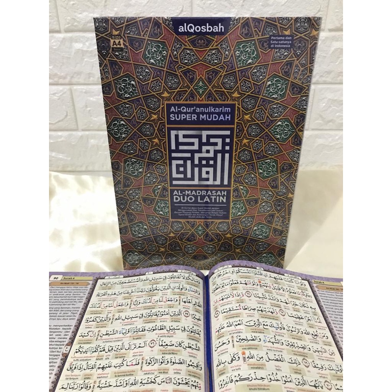 ALQURAN DUO LATIN UKURAN A5 ALQOSBAH / ALQURAN PEMULA / ALQURAN LANSIA / BISA COD ALQURAN