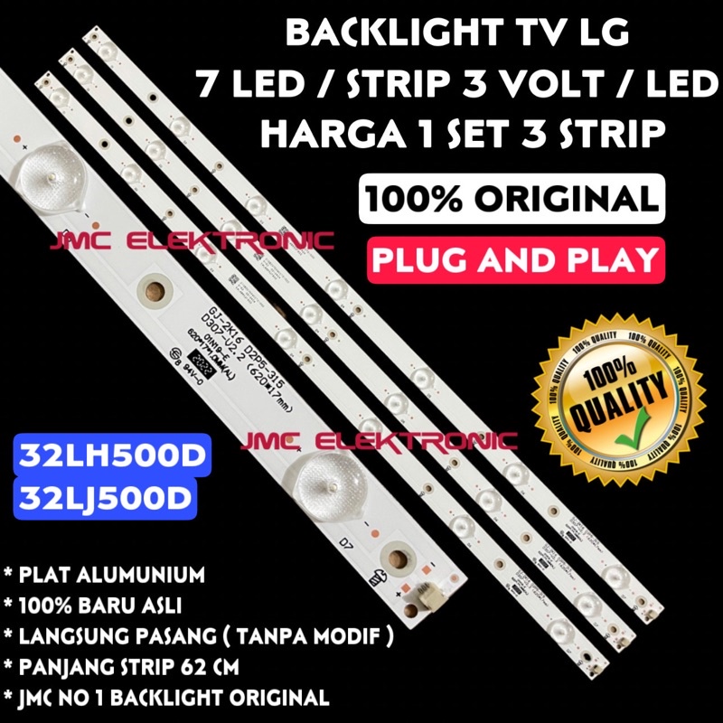 Lampu backlight tv led lg 32 inch