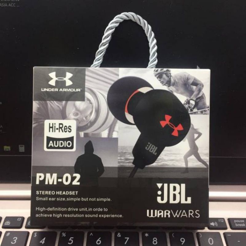 Headset Handsfree JBL PM-02 WarWars Stereo Hi-Res Super Bass With Microphone