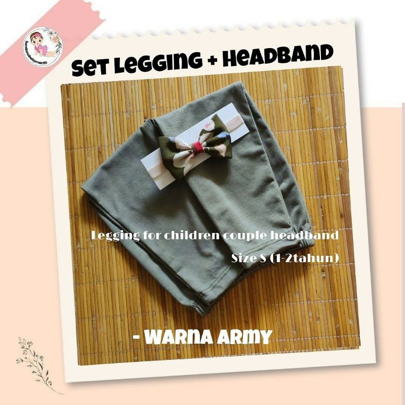 bandana baby set celana langging