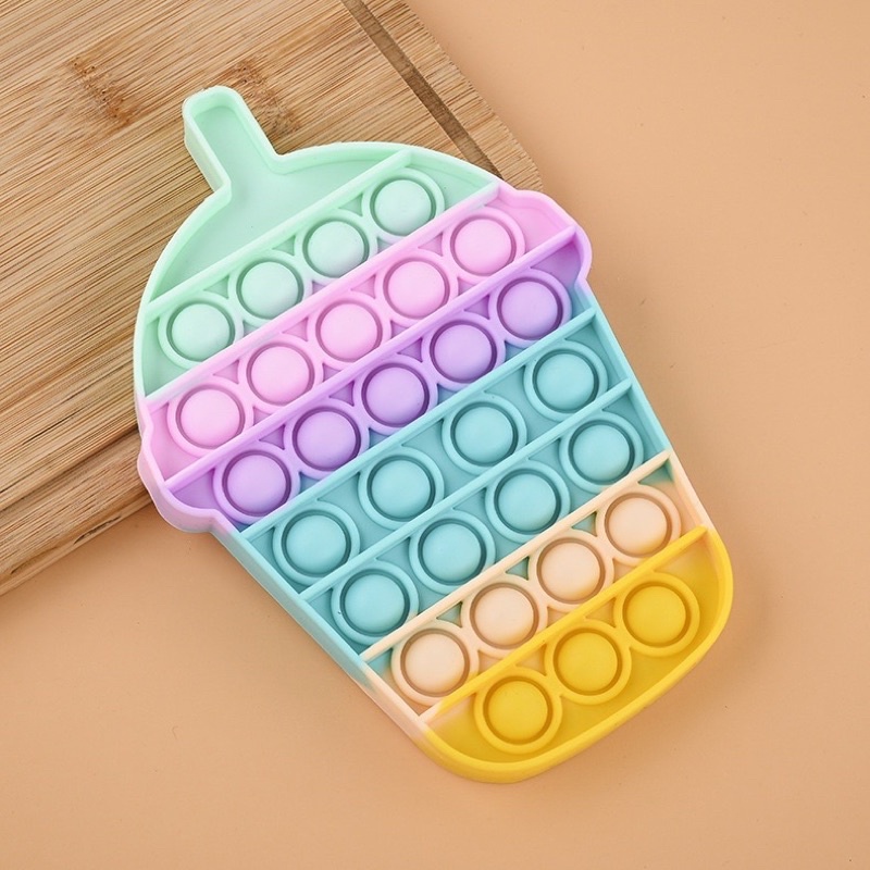 POP IT Rainbow karakter BT21 ice cream mobil dino - Hadiah kado Mainan Anak-2