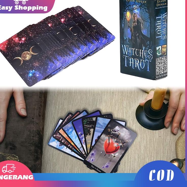 Murah Istimewa 78 Tarot Card Witch Oracle Cards Sealed Deck Divination Classic Tarot English Version