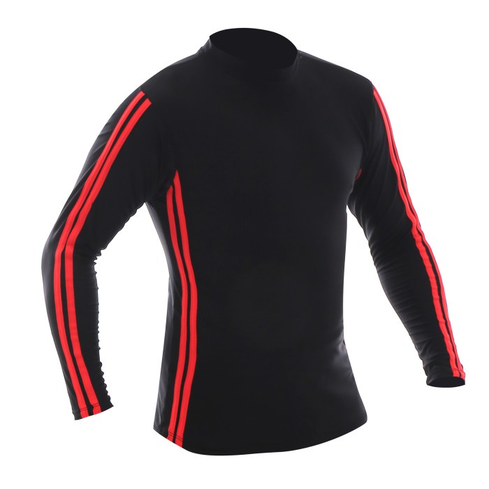 Baju Renang Wanita Baju atasan renang wanita/pria dewasa unisex kombinasi - Lis merah, M(S9L0) Baju 