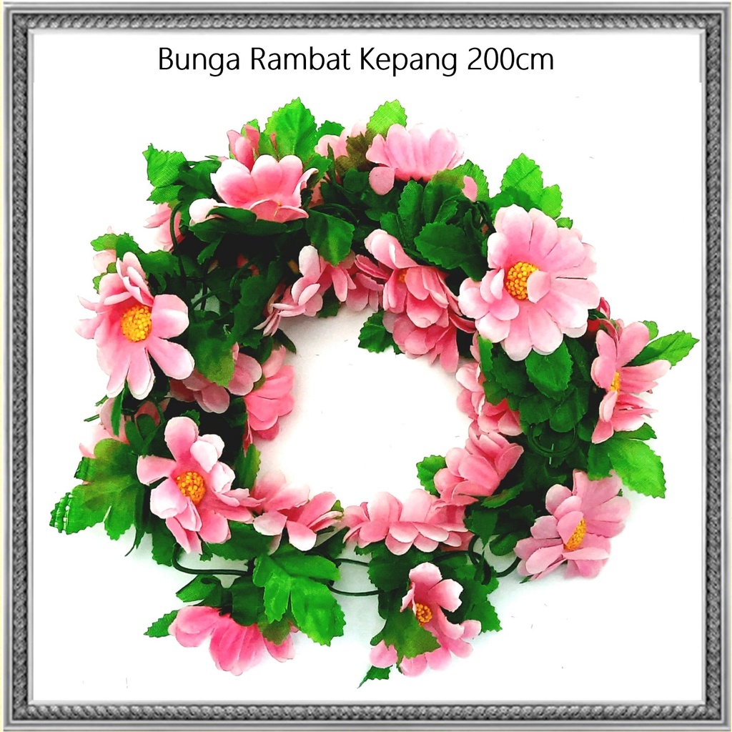 Bunga Rambat Kepang/Bunga Hiasan/Bunga Gantung 200cm