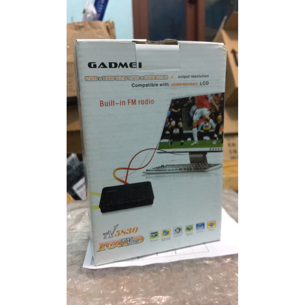 "TV Tuner/Converter AV to VGA untuk Monitor CRT/LCD/LED Gadmei 5821 New"