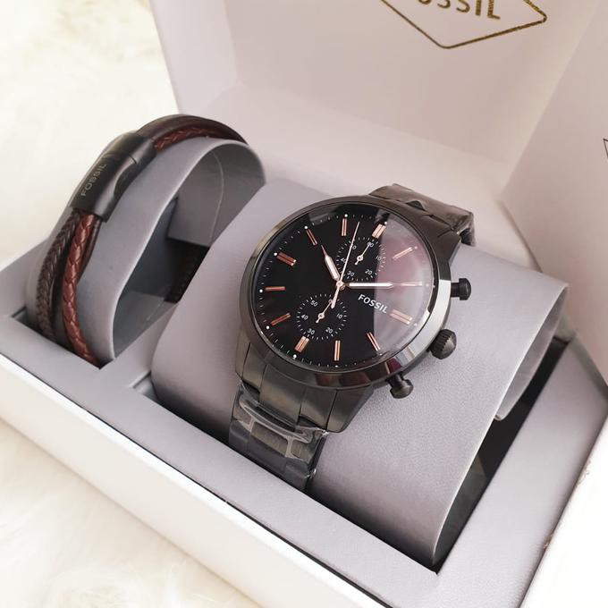 Jam Tangan Pria Merk Fossil FS 5379 / FS5379 Original Full Sett