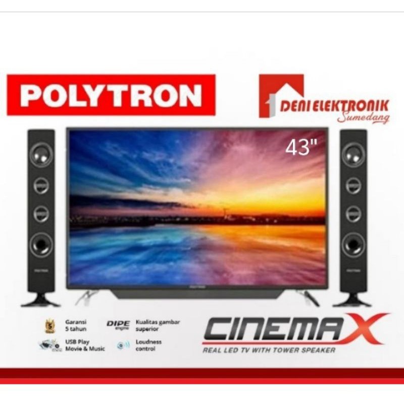 TV LED 43" Polytron Cinema X