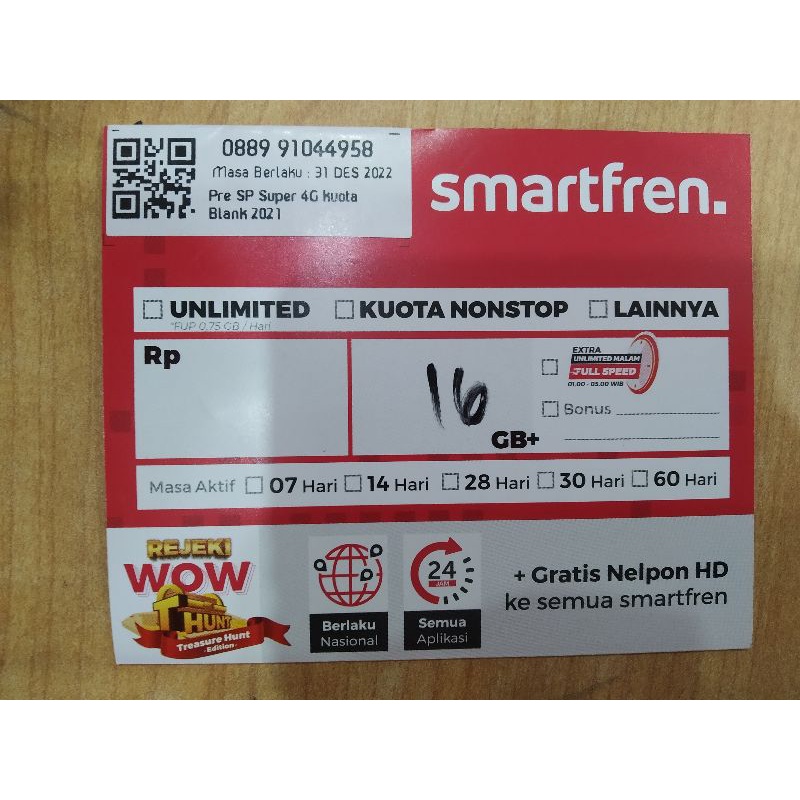 Perdana Smartfren Cocktail 17GB