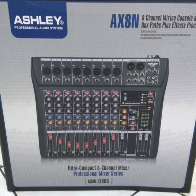 MIXER ASHLEY AX8N Bluetooth Original 8 Channel