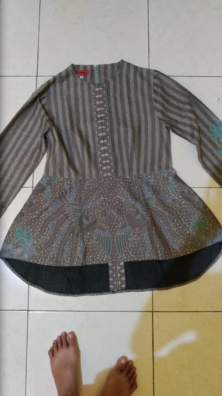 Blus Batik Peplum Blus Batik Jumbo Size Baju Batik Big Size Baju Batik Jumbo