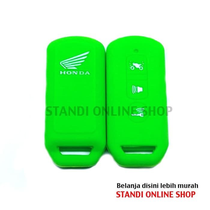 Kondom Remote Silikon Cover Honda All New PCX LED Lokal 2018 Hijau