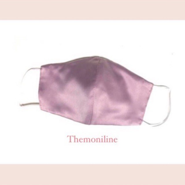 

Masker kain satin 3 ply + filterpocket (4ply) warna lilac