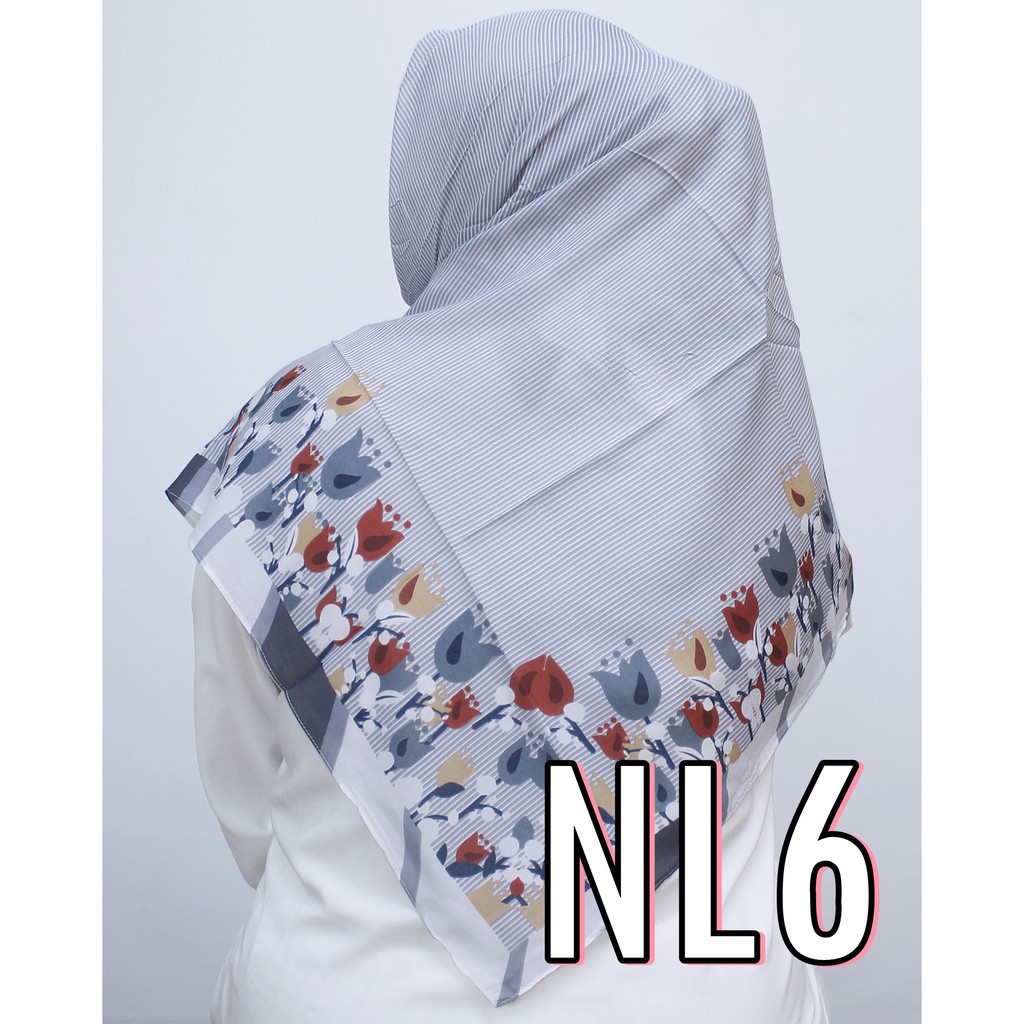 Hijab Square VOAL COTTON NAGOYA KODE NL Scarf ORIGINAL UMAMA jilbab segi empat kerudung Square Katun