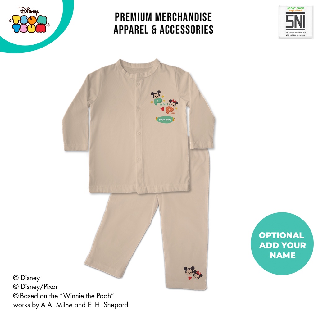 Piyama Bayi Set Tsum Tsum DISNEY Katun Bambu DTT27