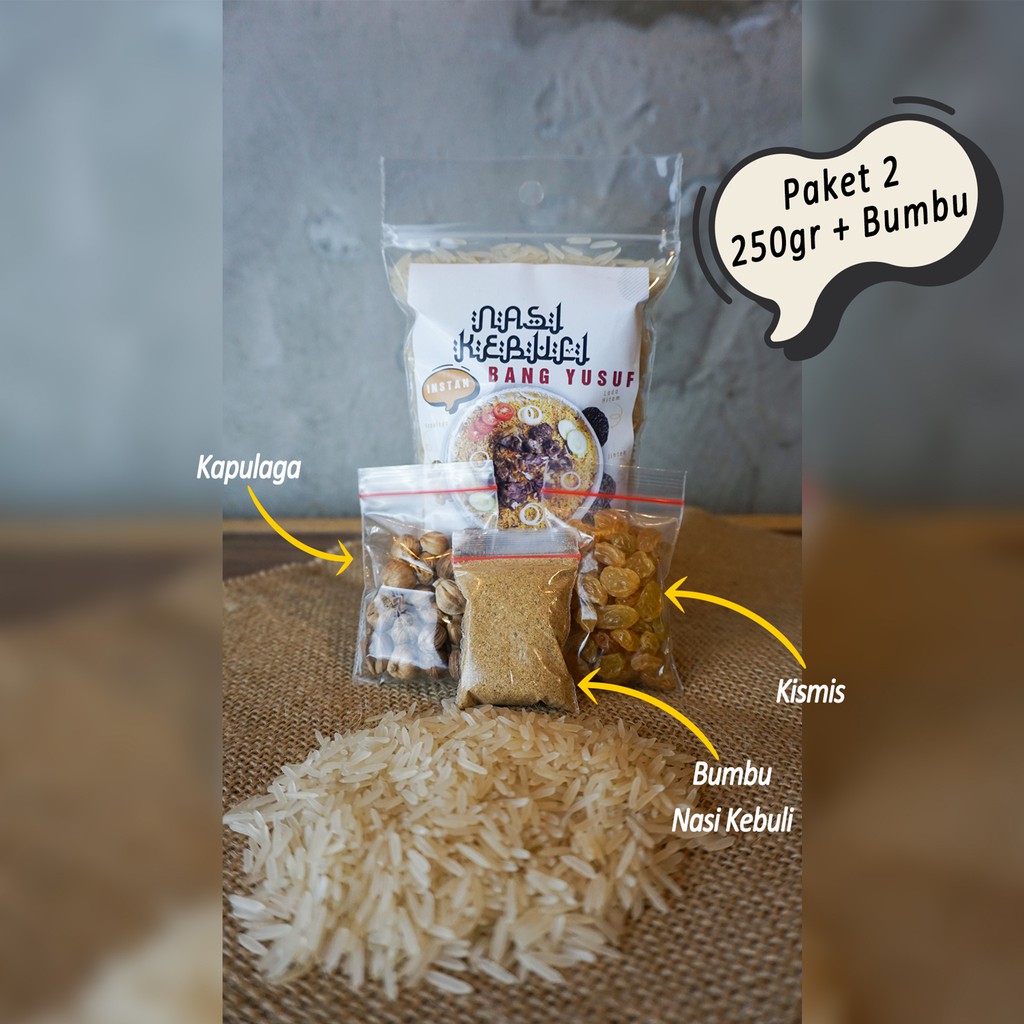 

Beras Basmati 250gr dan Bumbu Kumplit