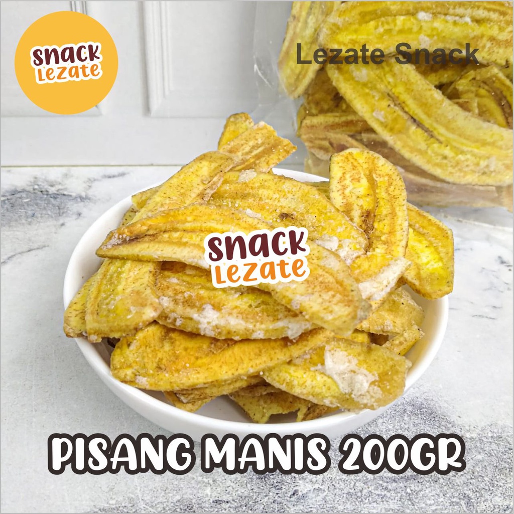 

Kripik PIsang Manis 200gr Kiloan Murah / Kripik Pisang Kepok Tipis Keripik Pisang Manis Madu Lampung