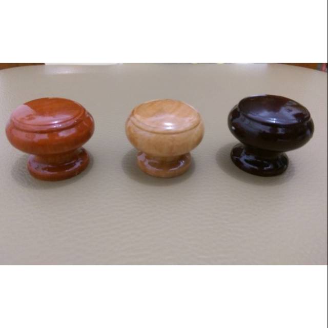 TARIKAN BULAT KAYU KECIL / TARIKAN LACI LEMARI MODEL KAYU BULAT