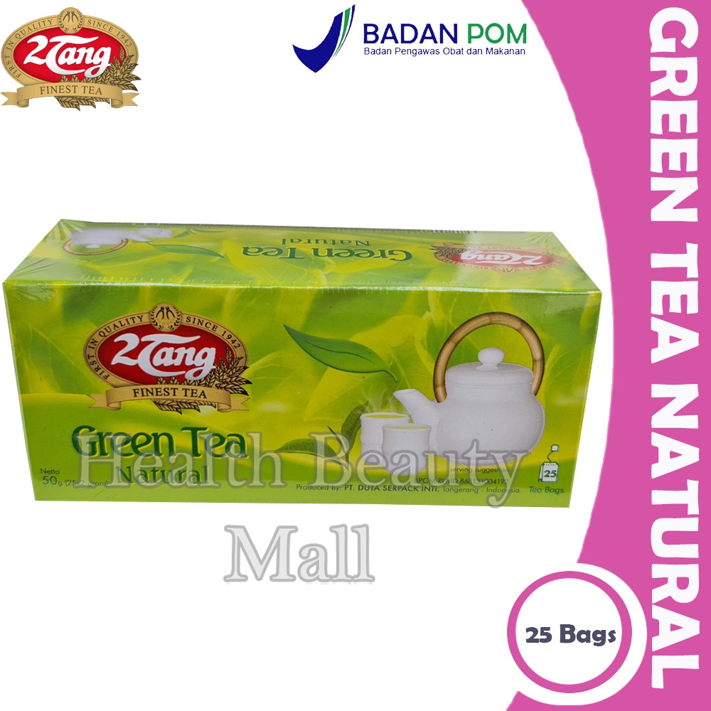 

2Tang Green Tea Natural Box = 25 Pcs - 2 Tang Teh Hijau Alami Celup 25Pcs