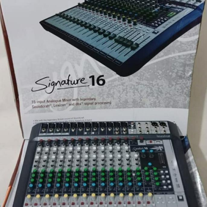Mixer Audio 16 Channel Soundcraft Signature 16