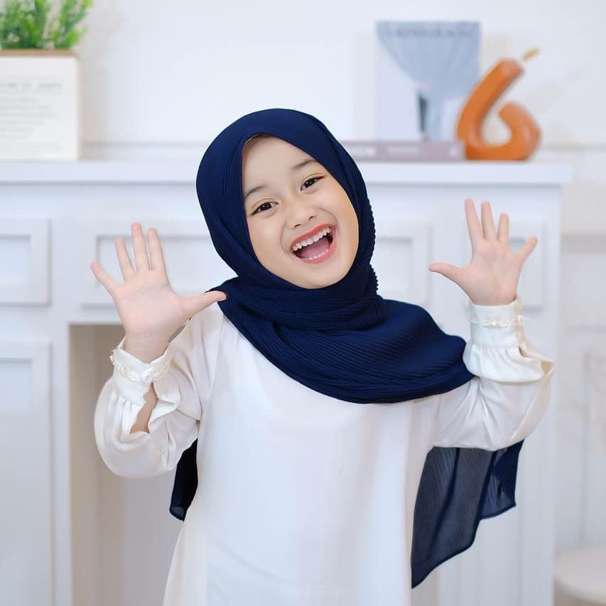 Pashmina Tali Plisket Anak / pashmina plisket anak / nadia kids