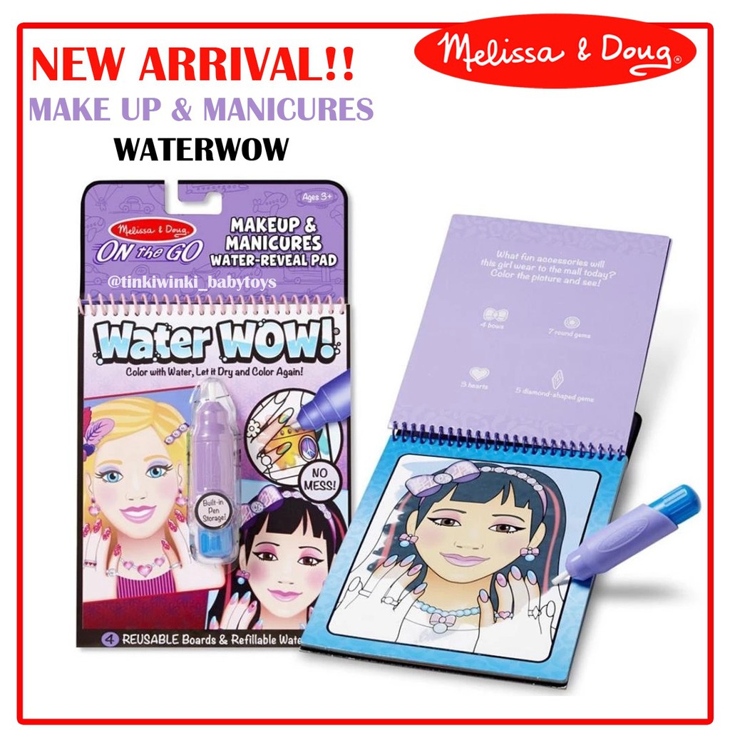 Melissa and Doug Water WOW waterwow Buku Mewarnai Coloring Book