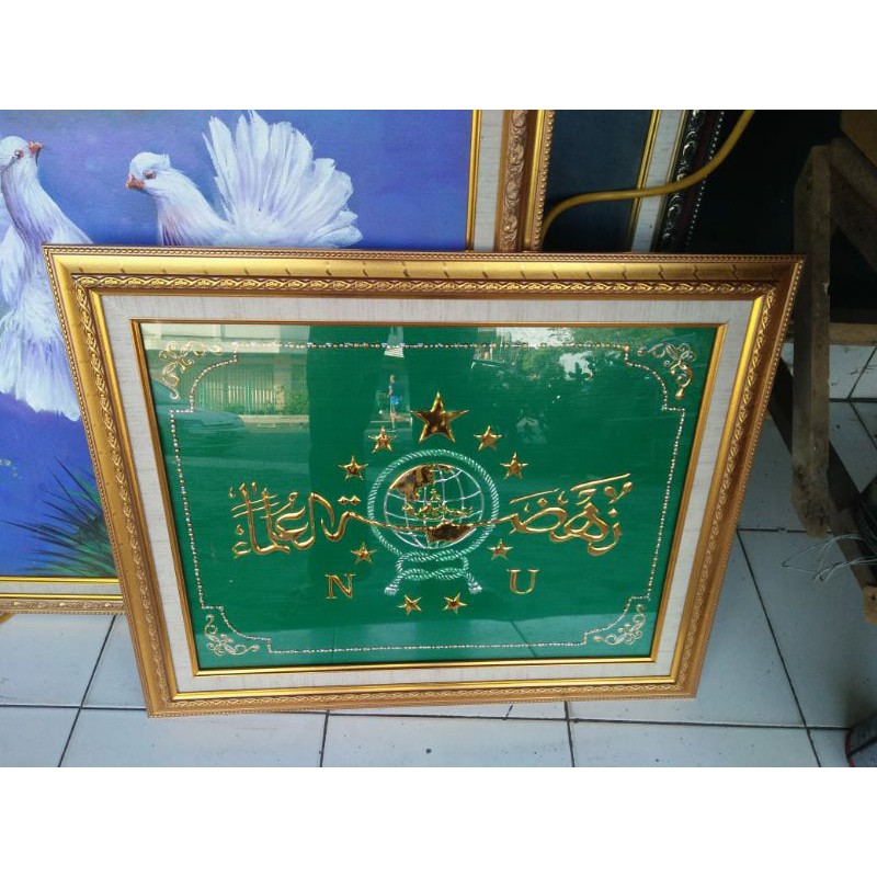 lambang NU foil emas dan perak