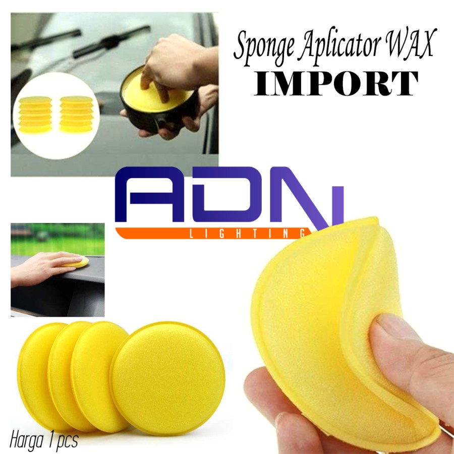 ADN.in Busa SPONGE SPONS PAD Poles WAX Aplicator 10CM IMPORT ADN motor mobil