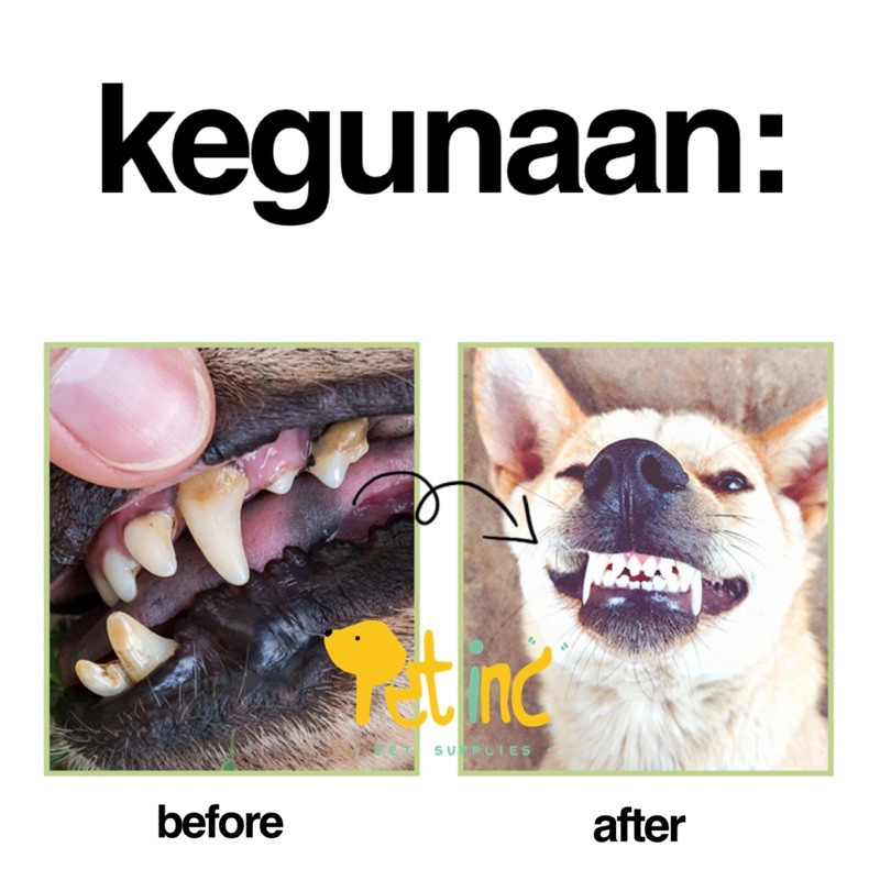 Fresh friend dog drinking water additive for removes plague, tartar and freshen breath ( penganti gosok gigi)