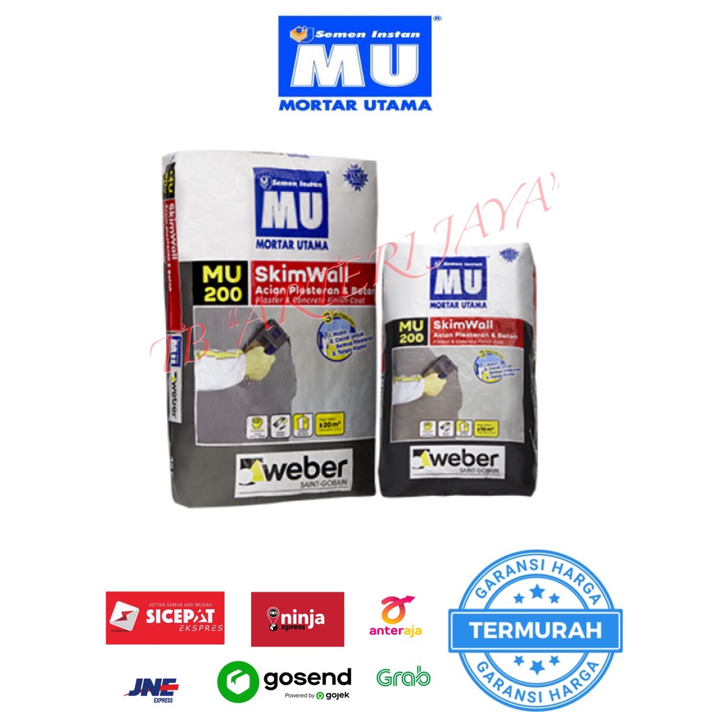 Semen Acian MU 200 4O KG Semen Mortar Khusus Gojek Grab
