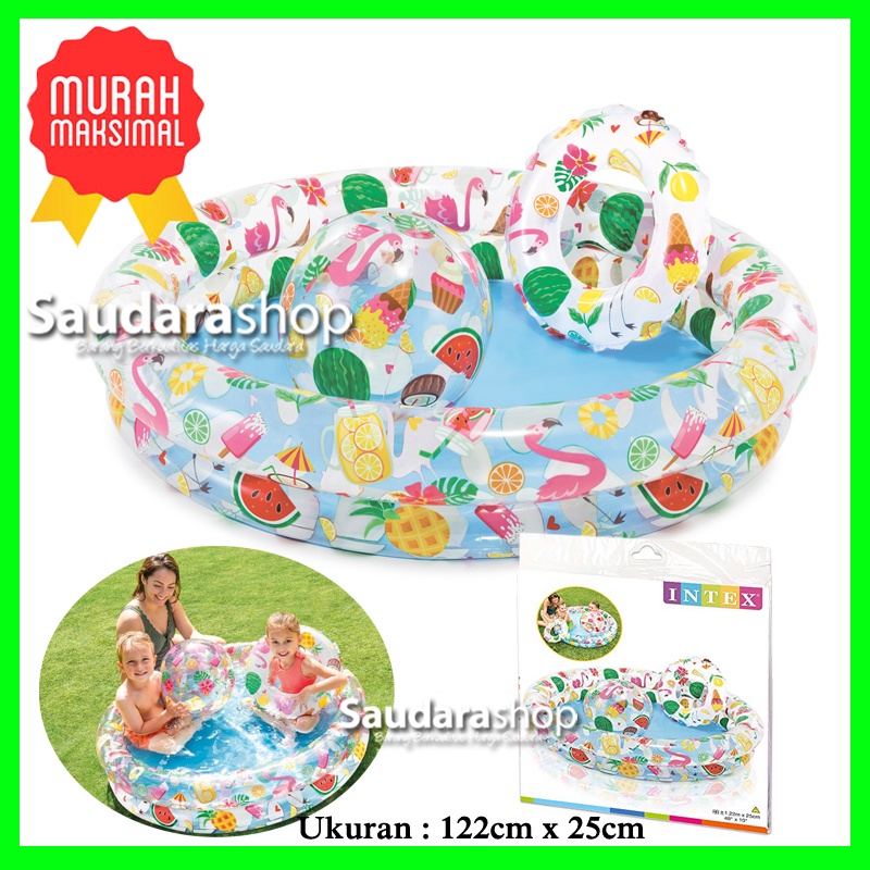 Kolam Renang Anak Set Intex 59460  / Kolam Renang Anak Bintang Set