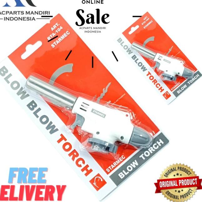 Blow torch otomatis starmec / kepala gas kaleng / flame gun BTA-104