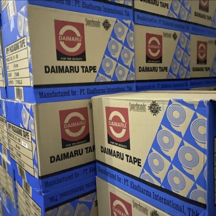 

Lakban daimaru 2 inch - Bening / Transparan 90Y 90 Yard (per dus)