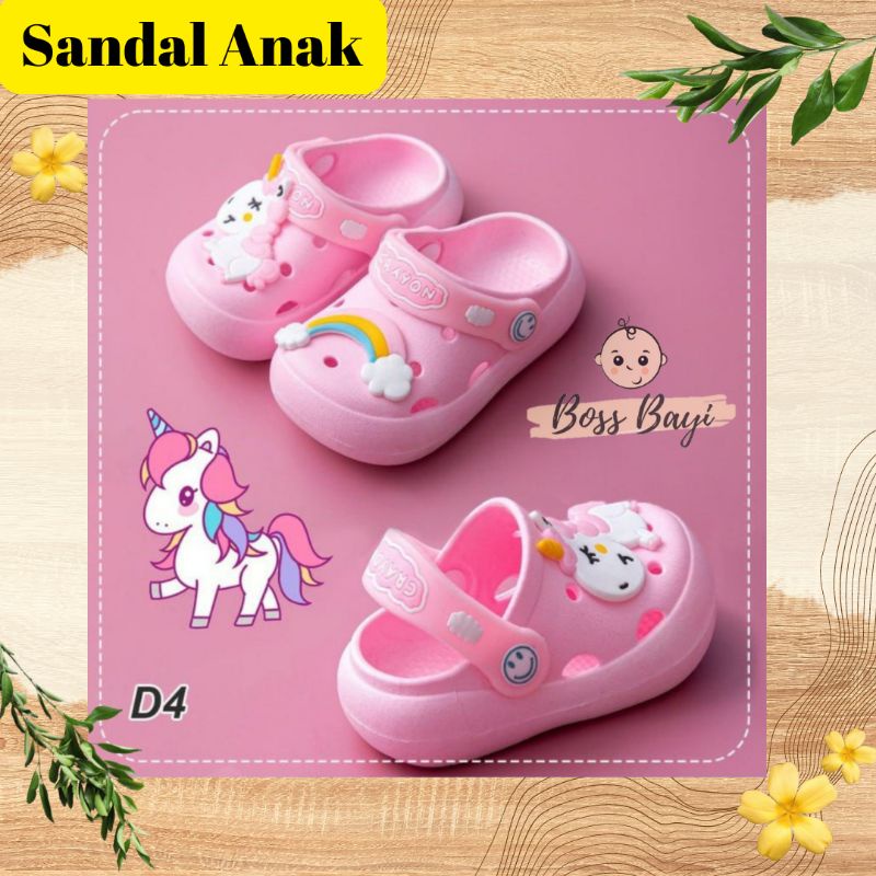 Sandal Bakpao Anak / Sandal Bapao / Sandal Selop Karet