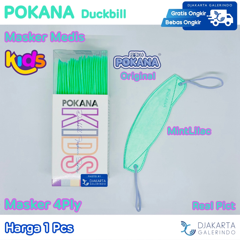 Masker POKANA KIDS Duckbill Fashion Series / Masker POKANA Anak