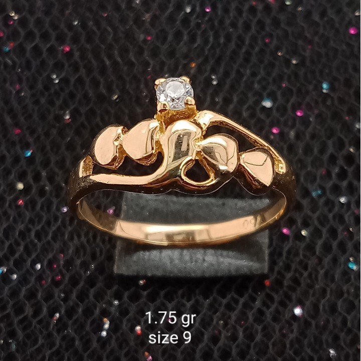 Cincin Emas 17K - 1.75 gr Kadar 750 - 1212