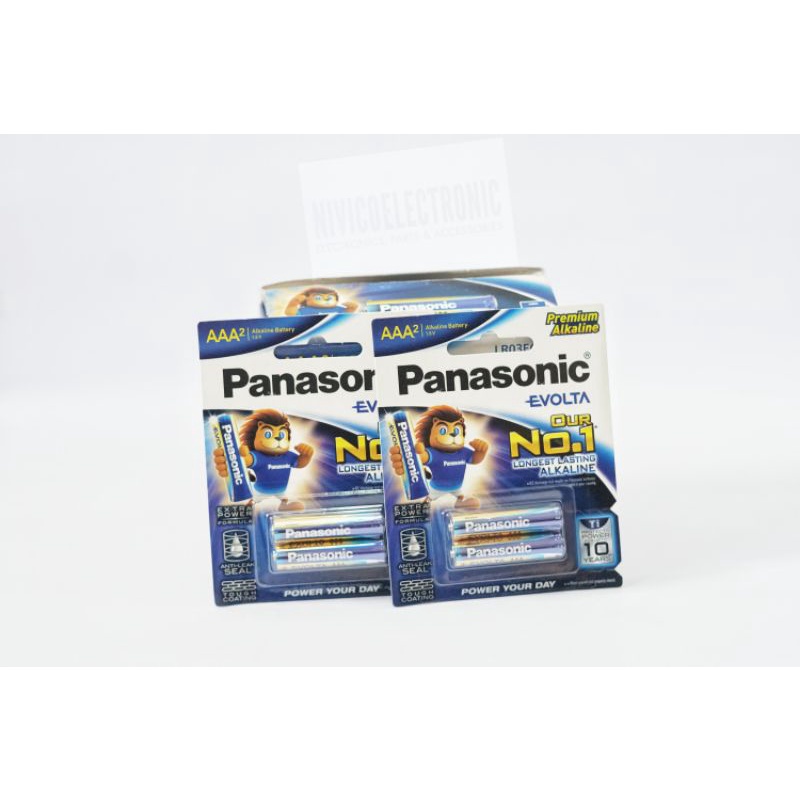 Baterai PANASONIC EVOLTA PREMIUM ALKALINE AAA A3 1.5V