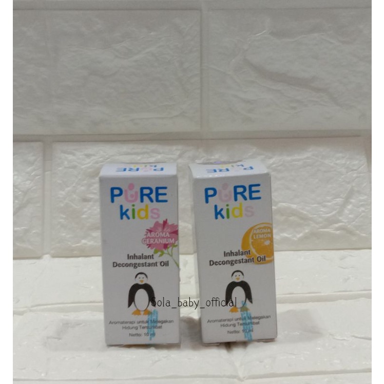 Inhalant Dekongestan oil Pure/Aromaterapi Melegakan hidung tersumbat