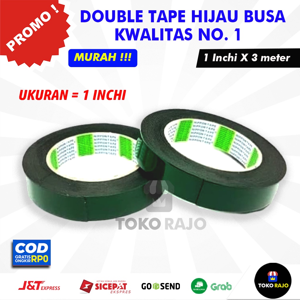 

Double Tape Nipppon Isolasi Foam Hijau