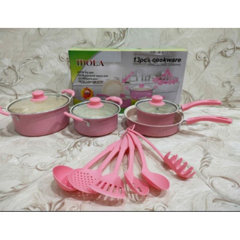 Panci Set 13Pcs Cookware Idola / Cookware Set Idola