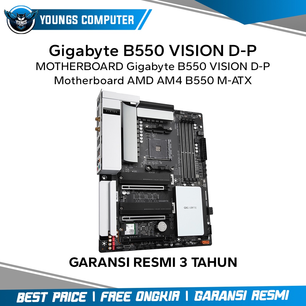 MOTHERBOARD Gigabyte B550 VISION D-P | Motherboard AMD AM4 B550 ATX