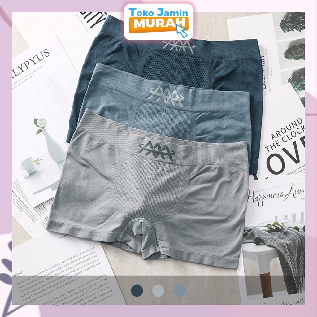 TJM BX093 Boxer Pria Cowok Lelaki Celana Dalam Motif Daleman Murah