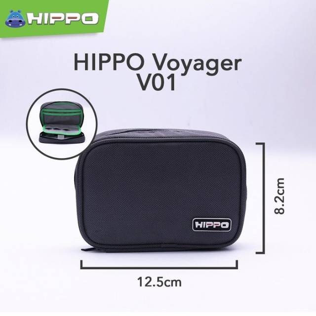 Original tas hippo dg bahan yg berkualitas utk penyimpanan aksesoris/powerbank/Powerbank organizer
